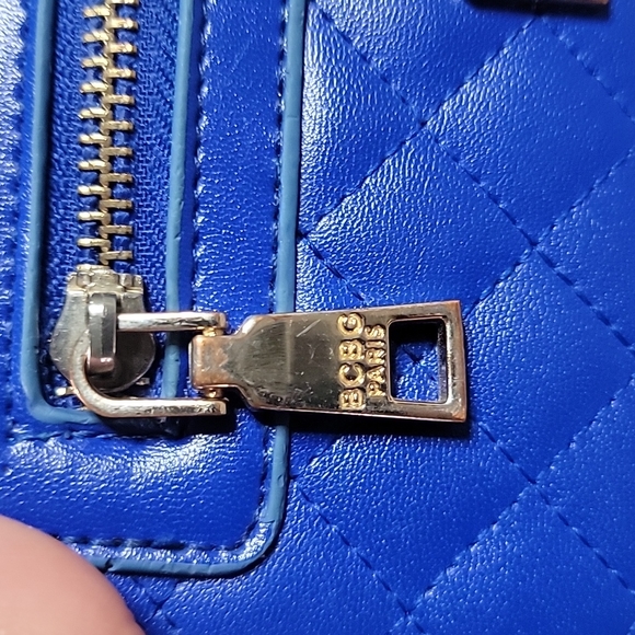 Blue BCBG Quilt Pattern Wallet - Picture 3 of 12
